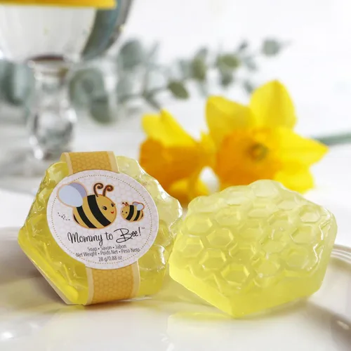 Miniatura 3 de Kate Aspen Jabón de panal perfumado con miel dulce y flores frescas, recuerdo de baby shower, mamá a abeja, 1 unidad