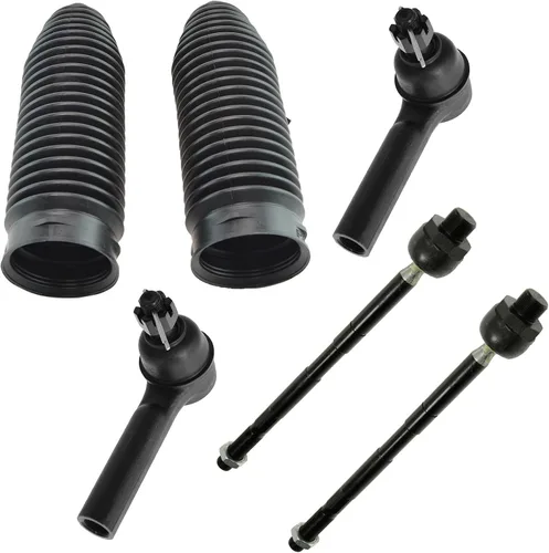 Miniatura 36 de TRQ Kit de dirección interior y exterior para lado del conductor y del pasajero delantero, con cremallera de dirección y fuelle de piñón compatible