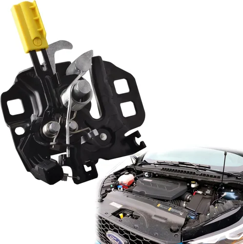 Miniatura 10 de Ensamblaje del pestillo del capó delantero izquierdo compatible con Ford Fusion 2013-2020 de 4 puertas, sustituye a DS7Z16701A DS7Z16701B