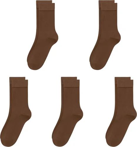 Miniatura 36 de SERISIMPLE Calcetines de bambú de viscosa para niños, calcetines escolares antiolor para niños y niñas, uniforme, ligeros, con costuras planas, 5