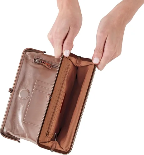 Miniatura 14 de HOBO Cartera de mano de cuero Lauren para mujer