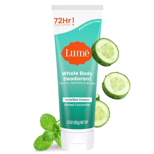 Miniatura 27 de Lume Desodorante para todo el cuerpo - Tubo de crema invisible - Control de olor durante 72 horas - Sin aluminio, sin bicarbonato de sodio, seguro