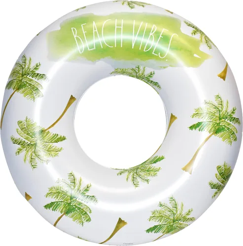 Miniatura 12 de Rae Dunn x CocoNut Flotador de anillo flotante, tamaño adulto, balsa inflable grande de 48 pulgadas y tubo interior de agua duradero, fácil de Happy