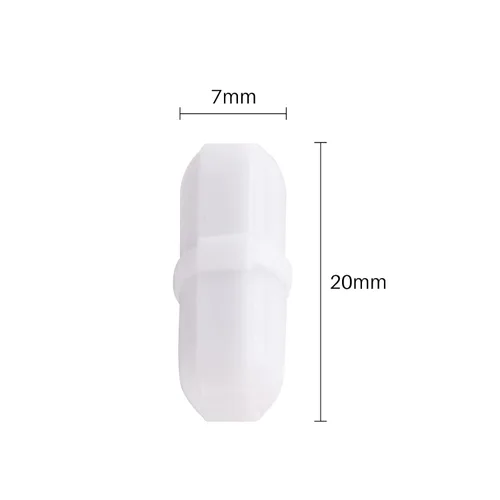 Miniatura 5 de SWANSOFT Agitador magnético pequeño de 10 piezas de 0.787 in/0.8 pulgadas, barra de agitación de PTFE