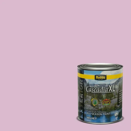 Miniatura 128 de Rodda Paint CASCADIA XL Pintura e imprimación de satén exterior en uno, cuarto de galón, bikini lavanda