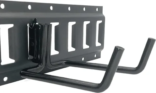Miniatura 3 de E-Track - Paquete de 2 ganchos para pala resistentes para almacenar herramientas de mango largo, herramienta de acero grande, gancho doble en J, 6.0