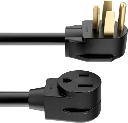 Miniatura 3 de ACKING Adaptador de soldador de 1.5 pies, cable generador de 4 clavijas, NEMA 14-30P a 3 clavijas, 6-50R, 240V, secador de soldador, adaptador