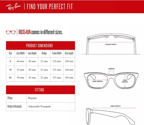 Miniatura 6 de Ray-Ban RB3548N - Gafas de sol hexagonales 001 de 54 M para hombres y mujeres (grande), paquete con kit de diseñador iWear