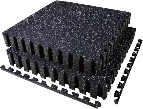 Miniatura 21 de AIRHOP Alfombrillas de Equipo de Ejercicio de 0.56 Pulgadas de Grosor, 48 Pies Cuadrados, 12 Baldosas Mejoradas de Goma Superior con Espuma EVA