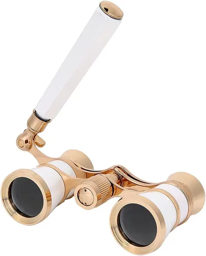 Miniatura 3 de Lentes binoculares de ópera para telescopio, 3 x 25, mini gafas de teatro portátiles con transporte, binoculares de teatro compacto con mango
