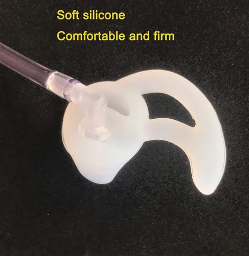 Miniatura 3 de Molde de oreja de aleta de silicona para auricular de radio bidireccional, repuesto de molde de oreja, puntas de auriculares para auricular