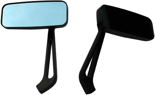 Miniatura 3 de 1Pair Black Small Rectangle Motorcycle Mirrors Compatible for 2017 Kawasaki Z900