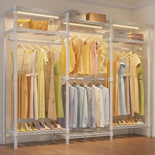 Miniatura 17 de VIPEK V5i Perchero de Ropa Armarios de Dormitorio Organizador de Closet Independiente, Closet Guardarropa Portátil Perchero de Ropa Resistente con 8