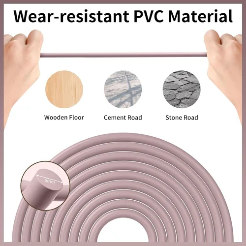Miniatura 3 de Cuerdas de saltar para niños, cuerda de saltar ajustable para niños con asas de ABS y cuerda de PVC para niños, estudiantes y niños pequeños Rosado