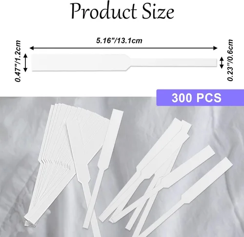 Miniatura 5 de 300 tiras probadoras de fragancias desechables para perfumes, tiras de prueba de papel de perfume para difusor, aceites esenciales, aromaterapia