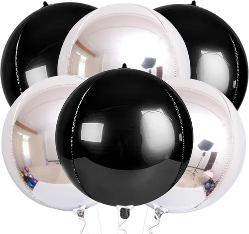 Miniatura 14 de KatchOn, Globos de papel aluminio de color rosa claro, 22 pulgadas, paquete de 6 unidades, globos de Mylar rosa claro para decoraciones de Navidad