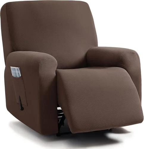 Miniatura 30 de ULTICOR - Juego de 8 fundas para sofá reclinable de jacquard, fundas elásticas para sofá reclinable para 3 cojines, fundas gruesas, suaves y Gris