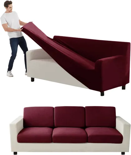 Miniatura 238 de Funda para Sofá de Terciopelo, Fundas Elásticas para Sofá para Funda Principal Separada/Respaldos y Cojines de Asiento, Funda para Sofá, para Fundas