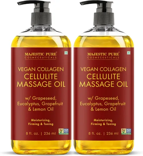 Miniatura 16 de Majestic Pure Aceite de masaje corporal reafirmante con colágeno, ayuda a suavizar la apariencia de la celulitis y mejorar la textura de la piel