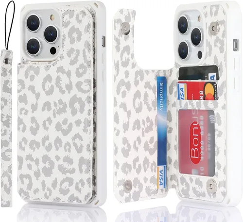 Miniatura 24 de Cavor Funda para iPhone 14 Pro Max con Tarjetero, Funda Cartera para iPhone 14 Pro Max para Mujeres y Hombres, Soporte de Tarjetas de Crédito