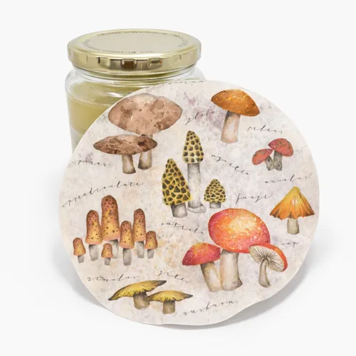 Andreas - Abretarros de silicona, diseño de hongos místicos, agarre de tapa antideslizante de 6.25 pulgadas y pelador de ajo, apto para alimentos y