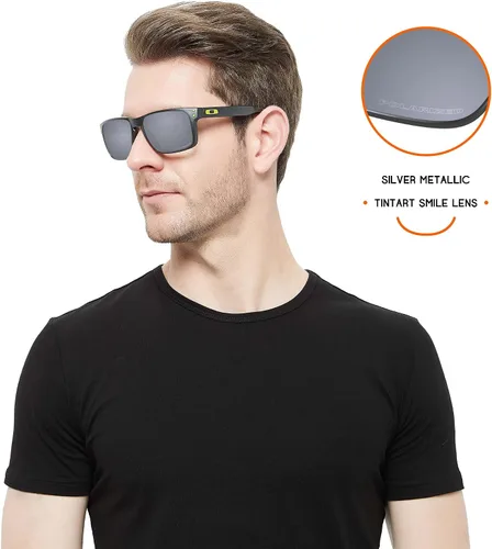 Miniatura 7 de Tintart Lentes de repuesto compatibles con Oakley Juliet Polycarbonate Polarized Etched-Silver Metallic