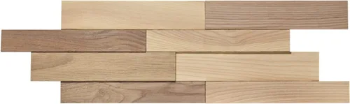 Miniatura 5 de Panel de madera 3D (marrón áspero)