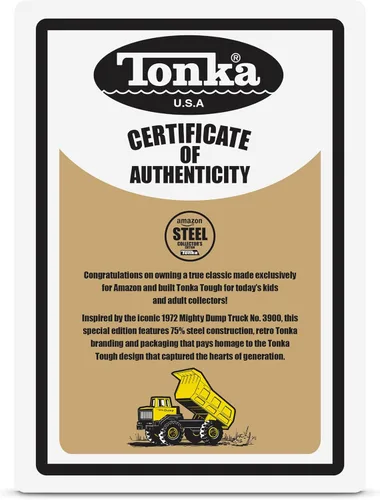 Miniatura 10 de Tonka Edición de coleccionista retro, fabricado con 2 veces más acero, juguete de construcción para niños, camión de metal, camión de juguete