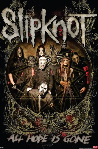 Miniatura 19 de Trends International Slipknot - Póster de pared de Hope Is Gone, 14.725 x 22.375 pulgadas, versión enmarcada de madera de granero