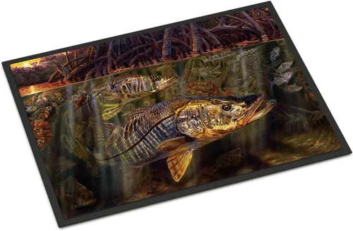 Caroline's Treasures JMA2004JMAT Grove Garden Snook - Tapete para puerta delantera, 24 x 36 pulgadas, para interiores y exteriores, para entrada,