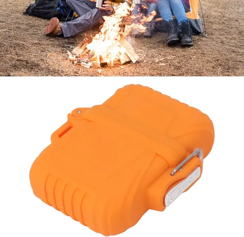 Miniatura 2 de Estuche para encendedor de antorcha portátil resistente IP56 para senderismo al aire libre (naranja)