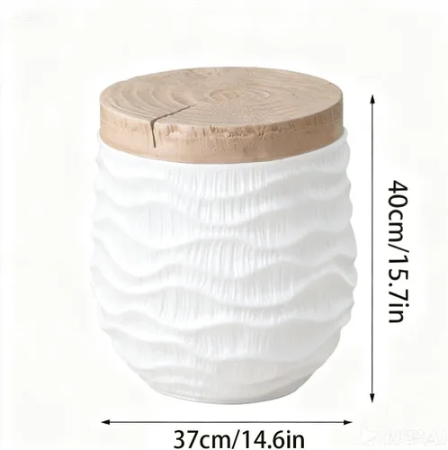 Miniatura 2 de Creative Coffee Table for Small Apartments, Simple Nightstand, Side Table, Retro Coffee Table, Living Room Decorative Table, Suitable for Living