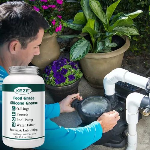 Miniatura 6 de KEZE Lubricante de piscina para junta tórica, grado alimenticio, impermeable, grasa para grifo de silicona para filtro de piscina, plomería, piezas