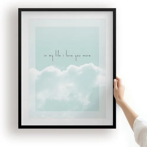 Miniatura 2 de Beatles In My Life - Impresión artística de la letra de la canción, regalo romántico para boda o aniversario, marido, esposa, pareja