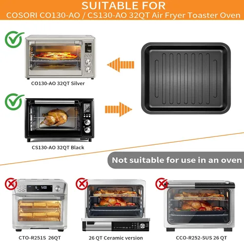 Miniatura 4 de GWYXC - Piezas de repuesto para freidora de aire COSORI 13 en 1 CS130-CFH CS130-AO 12 en 1 CO130-AO 32Qt Freidora de Aire Horno Combo, Accesorios