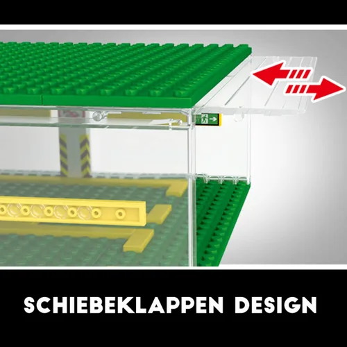Miniatura 4 de Celawork Bloques de construcción para garaje, escaparate de 3 capas, garaje de estacionamiento de automóviles, compatible con coches de campeón