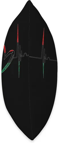 Miniatura 2 de Pan African Pride Black History Pan African UNIA Flag Heartbeat EKG Pulse Black History - Almohada de 16 x 16 pulgadas, multicolor
