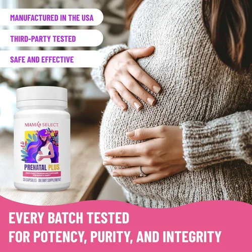 Miniatura 6 de Vitaminas Prenatales de Mama's Select para Mujeres – Libres de Alérgenos, Amigables con MTHFR, Ácido Fólico Metilado y Vitaminas B, Fáciles