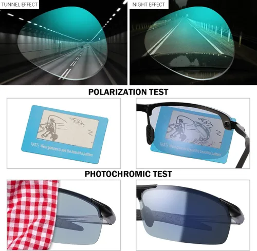 Miniatura 5 de MIRYEA Lentes de computadora con bloqueo de luz azul, fotocromáticos, polarizados, protección UV, lentes de sol de seguridad para hombres y mujeres