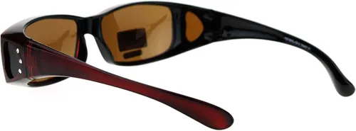 Miniatura 3 de JuicyOrange Gafas de sol polarizadas para mujer, marco rectangular con diamantes de imitación