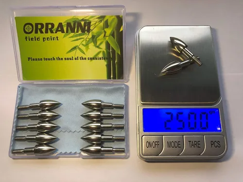 Miniatura 3 de Puntos de campo de tiro con arco de acero inoxidable, varios diámetros exteriores, 100/125 granos, tornillos en puntas de campo de tiro con arco