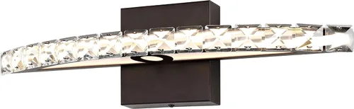 JONATHAN Y JYL7117A Alyson 18" 1 luz bohemia industrial hierro/acrílico integrado LED luz de tocador moderna, contemporánea, vintage baño pasillo