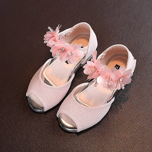 Miniatura 3 de synia Sandalias de gelatina con velcro para bebé, zapatos de flores antideslizantes para el verano, para niños pequeños, niños grandes
