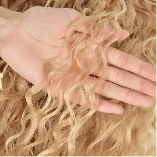 Miniatura 4 de BHF Extensiones de cola de caballo orgánicas de 32 pulgadas + 30 pulgadas, con cordón negro, extensiones de cabello extralargas con clip para mujer