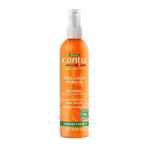 Cantu Coil Calm Detangler con manteca de karité para cabello natural, 8 onzas líquidas