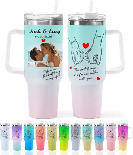 Miniatura 18 de Taza Personalizada de Viaje con Aislamiento al Vacío Personalizable con Tus Fotos y Texto Taza de Café Regalo de Navidad Cumpleaños