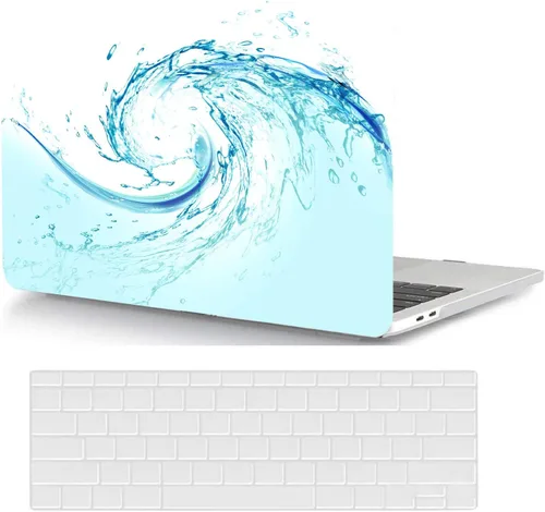 Miniatura 24 de Funda compatible con MacBook Air de 11 pulgadas, cubierta protectora de plástico y cubierta de teclado, grano de madera