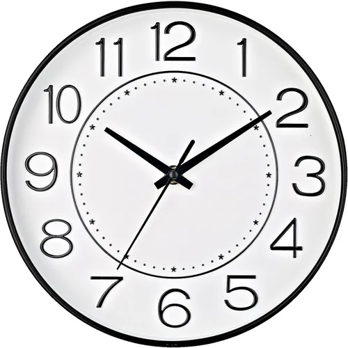 Miniatura 9 de HZDHCLH Reloj de pared pequeño de 10 pulgadas, funciona con pilas, reloj de cuarzo azul para pared, silencioso sin tictac, moderno reloj de pared