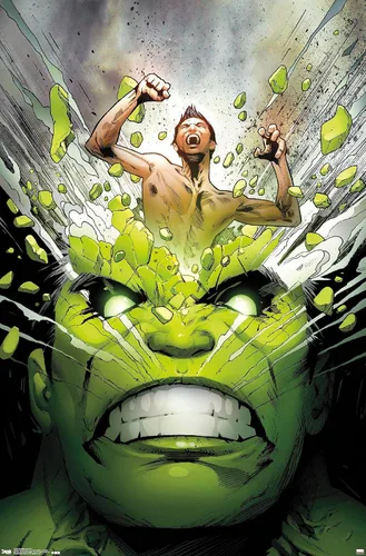 Miniatura 11 de Trends International Marvel Comics - Póster de pared de The Incredible Hulk - Cover #171, 14.725 x 22.375 pulgadas, versión enmarcada de madera