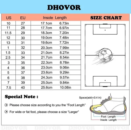 Miniatura 3 de Tacos de fútbol para niños y niñas, cómodos zapatos de fútbol para interiores y exteriores, interiores, competición, unisex
